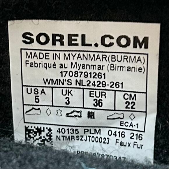 Sorel Joan Of Arctic Fur Tall Lace-Up Waterproof Winter Boots 5 - Picture 10 of 10